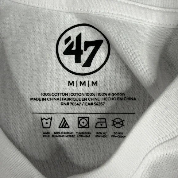 Baltimore Ravens Shirt Mens Medium White NFL Football '47 Charm City Graphic Tee - Picture 4 of 8